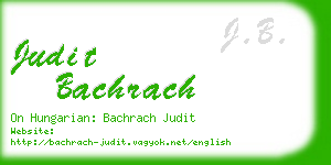 judit bachrach business card
